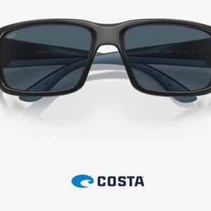 Costa Polarized Fantail Sunglasses - Black